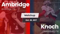 Matchup: Ambridge vs. Knoch  2017