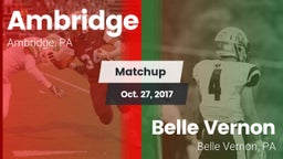 Matchup: Ambridge vs. Belle Vernon  2017