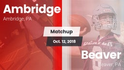 Matchup: Ambridge vs. Beaver  2018