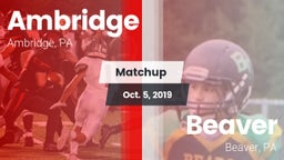 Matchup: Ambridge vs. Beaver  2019