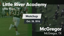 Matchup: Little River vs. McGregor  2016