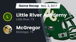 Recap: Little River Academy  vs. McGregor  2017