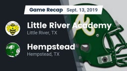 Recap: Little River Academy  vs. Hempstead  2019
