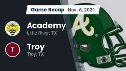 Recap: Academy  vs. Troy  2020