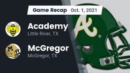 Recap: Academy  vs. McGregor  2021
