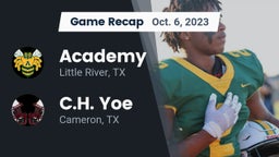 Recap: Academy  vs. C.H. Yoe  2023