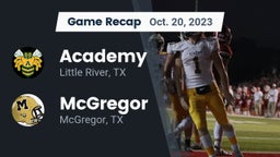 Recap: Academy  vs. McGregor  2023
