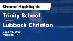 Trinity School  vs Lubbock Christian  Game Highlights - Sept. 23, 2022