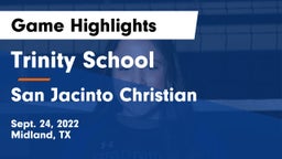 Trinity School  vs San Jacinto Christian  Game Highlights - Sept. 24, 2022