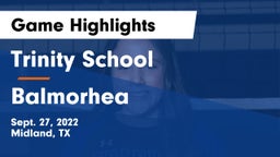 Trinity School  vs Balmorhea  Game Highlights - Sept. 27, 2022