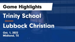 Trinity School  vs Lubbock Christian  Game Highlights - Oct. 1, 2022