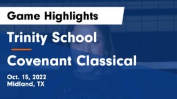 Trinity School  vs Covenant Classical Game Highlights - Oct. 15, 2022