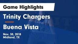 Trinity Chargers vs Buena Vista  Game Highlights - Nov. 30, 2018