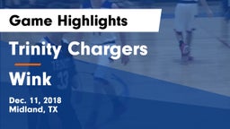 Trinity Chargers vs Wink  Game Highlights - Dec. 11, 2018