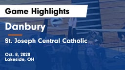 Danbury  vs St. Joseph Central Catholic  Game Highlights - Oct. 8, 2020