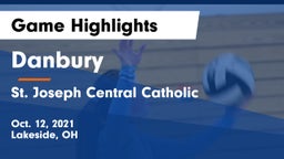 Danbury  vs St. Joseph Central Catholic  Game Highlights - Oct. 12, 2021
