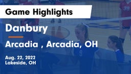 Danbury  vs Arcadia , Arcadia, OH Game Highlights - Aug. 22, 2022
