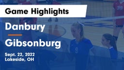 Danbury  vs Gibsonburg  Game Highlights - Sept. 22, 2022