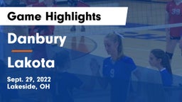 Danbury  vs Lakota Game Highlights - Sept. 29, 2022