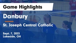 Danbury  vs St. Joseph Central Catholic  Game Highlights - Sept. 7, 2023
