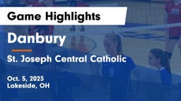 Danbury  vs St. Joseph Central Catholic  Game Highlights - Oct. 5, 2023