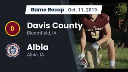 Recap: Davis County  vs. Albia  2019