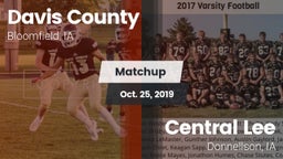 Matchup: Davis County High vs. Central Lee  2019