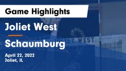 Joliet West  vs Schaumburg Game Highlights - April 22, 2022
