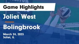 Joliet West  vs Bolingbrook  Game Highlights - March 24, 2023