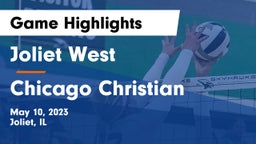 Joliet West  vs Chicago Christian  Game Highlights - May 10, 2023
