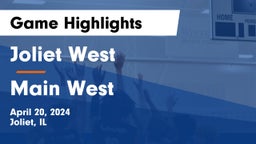 Joliet West  vs Main West Game Highlights - April 20, 2024