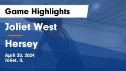 Joliet West  vs Hersey Game Highlights - April 20, 2024