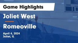 Joliet West  vs Romeoville  Game Highlights - April 4, 2024
