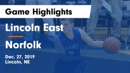 Lincoln East  vs Norfolk  Game Highlights - Dec. 27, 2019