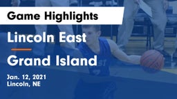 Lincoln East  vs Grand Island  Game Highlights - Jan. 12, 2021