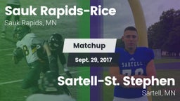 Matchup: Sauk Rapids-Rice Hig vs. Sartell-St. Stephen  2017