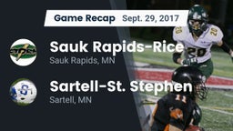 Recap: Sauk Rapids-Rice  vs. Sartell-St. Stephen  2017
