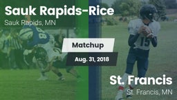 Matchup: Sauk Rapids-Rice Hig vs. St. Francis  2018