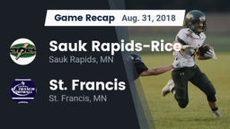 Recap: Sauk Rapids-Rice  vs. St. Francis  2018