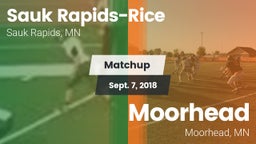 Matchup: Sauk Rapids-Rice Hig vs. Moorhead  2018
