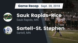 Recap: Sauk Rapids-Rice  vs. Sartell-St. Stephen  2018