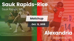 Matchup: Sauk Rapids-Rice Hig vs. Alexandria  2018