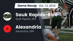 Recap: Sauk Rapids-Rice  vs. Alexandria  2018