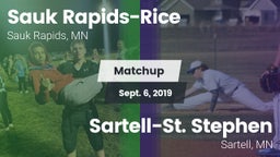 Matchup: Sauk Rapids-Rice Hig vs. Sartell-St. Stephen  2019