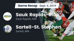 Recap: Sauk Rapids-Rice  vs. Sartell-St. Stephen  2019
