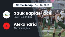 Recap: Sauk Rapids-Rice  vs. Alexandria  2019