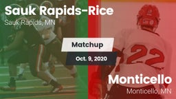 Matchup: Sauk Rapids-Rice Hig vs. Monticello  2020