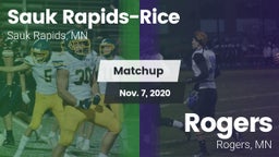 Matchup: Sauk Rapids-Rice Hig vs. Rogers  2020