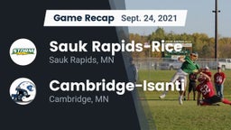 Recap: Sauk Rapids-Rice  vs. Cambridge-Isanti  2021