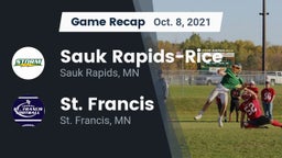 Recap: Sauk Rapids-Rice  vs. St. Francis  2021